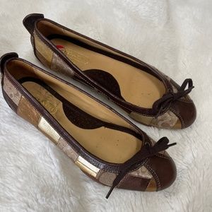 Coach patchwork shoes.